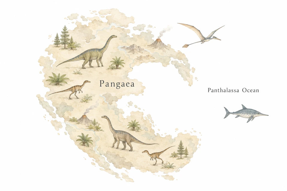 Pangaea’s Gentle Prehistoric Nursery Map