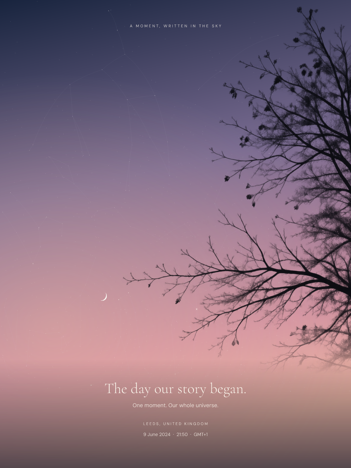 Under This Sky — genuine personalised artwork export
