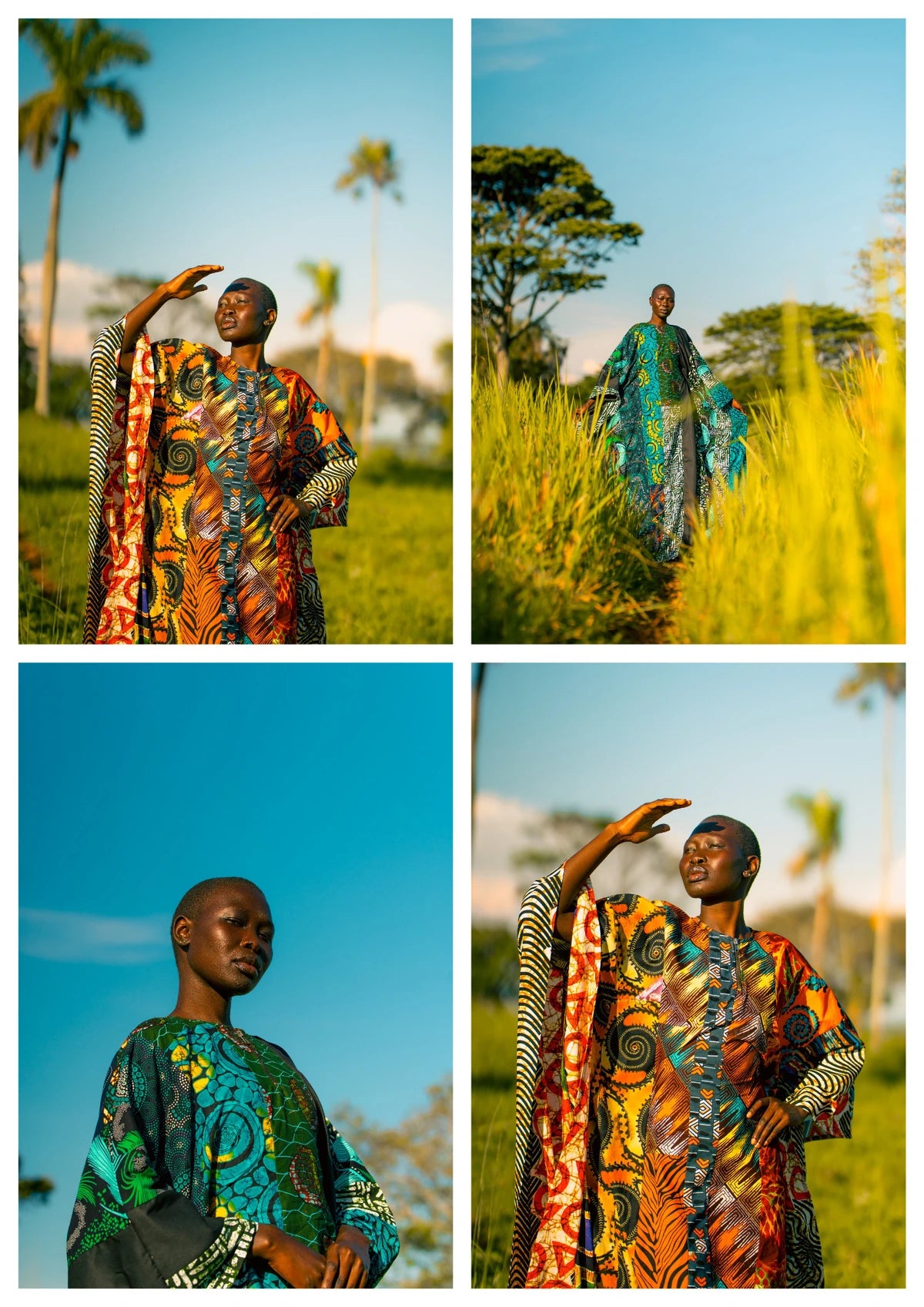 Four-photo equal-grid collage from the supplied portrait series