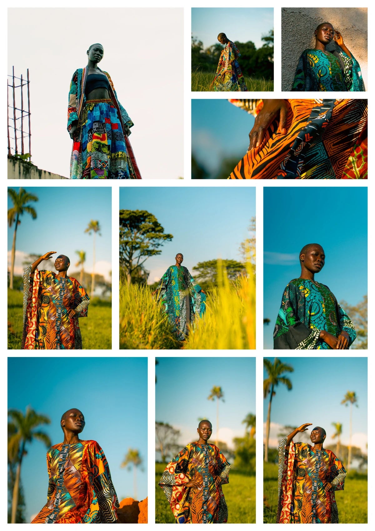 Ten-photo mosaic collage from the supplied portrait series