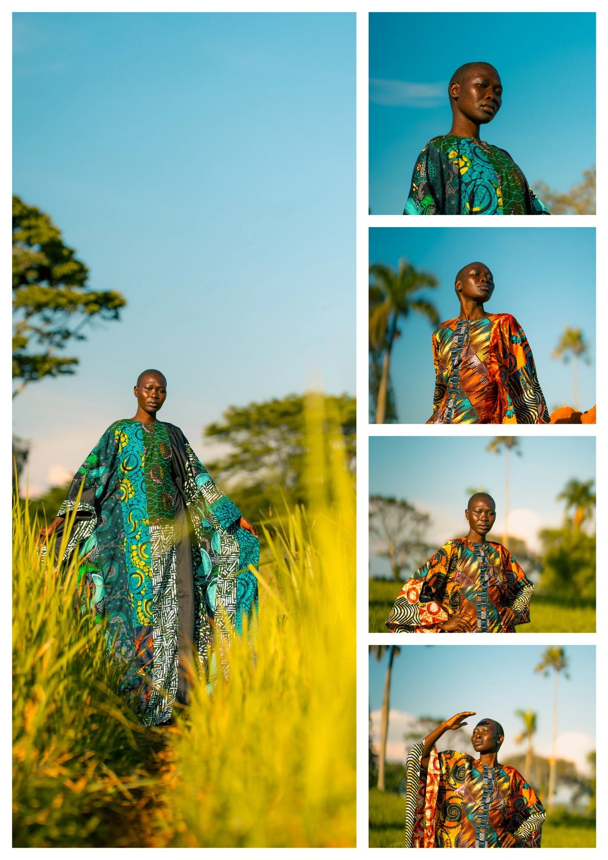 Story Five collage with the main subject smaller beneath a large area of sky