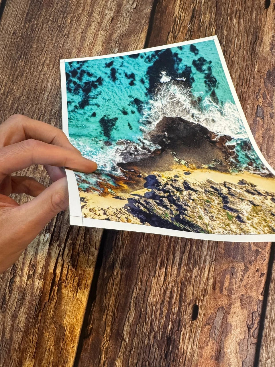 A physical matte-paper photograph showing the paper finish.