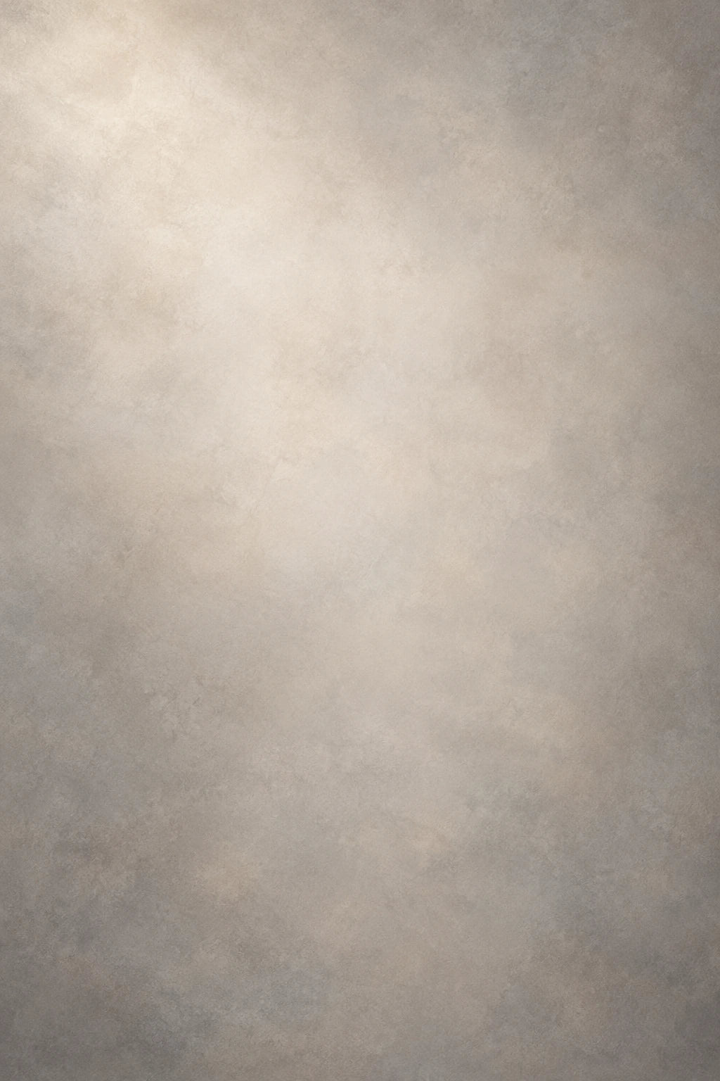 Child-free portrait backdrop in warm stone, greige and restrained cream.