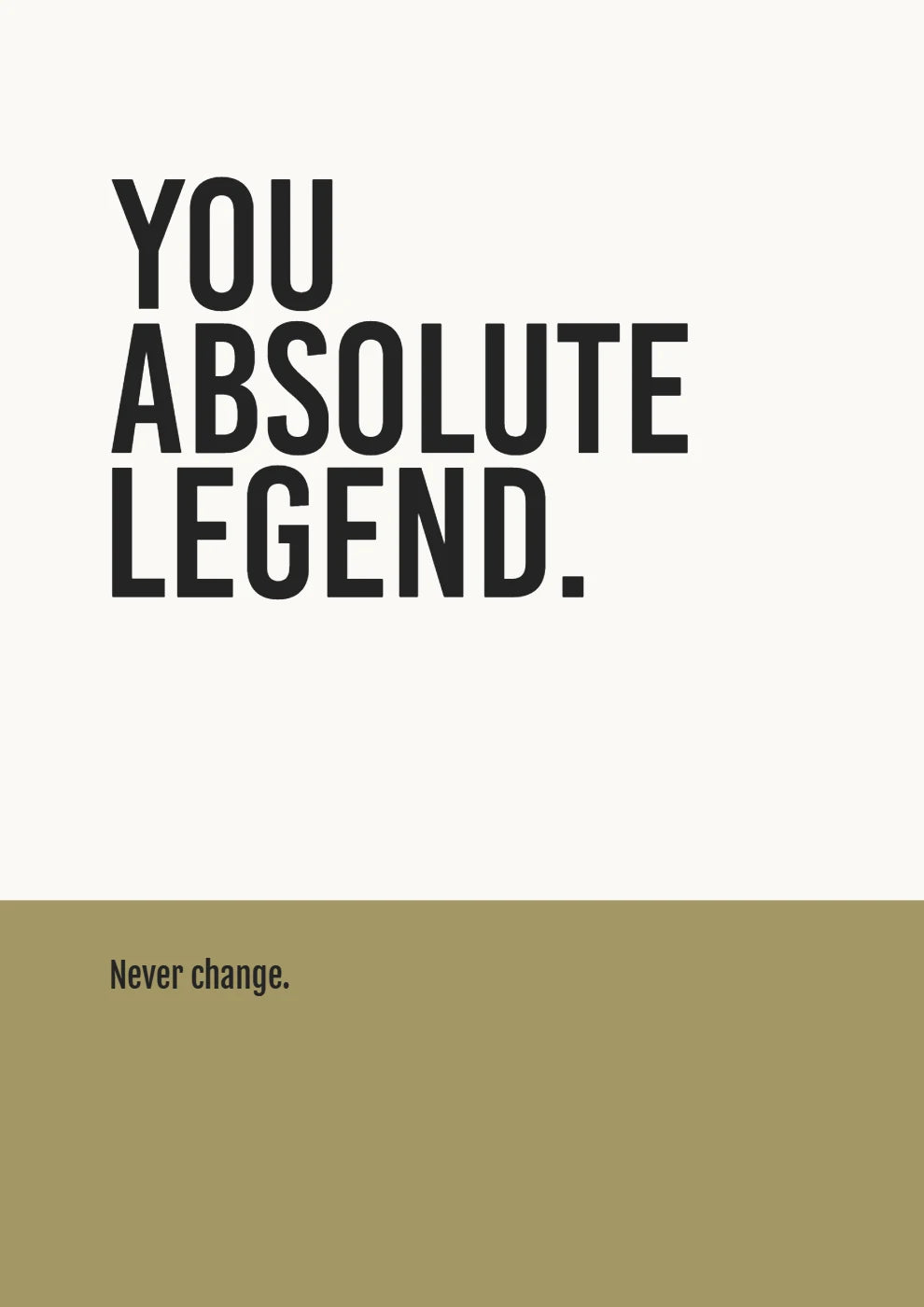 Straight Talking: genuine Word Art creator example in Gallery White & Pewter.