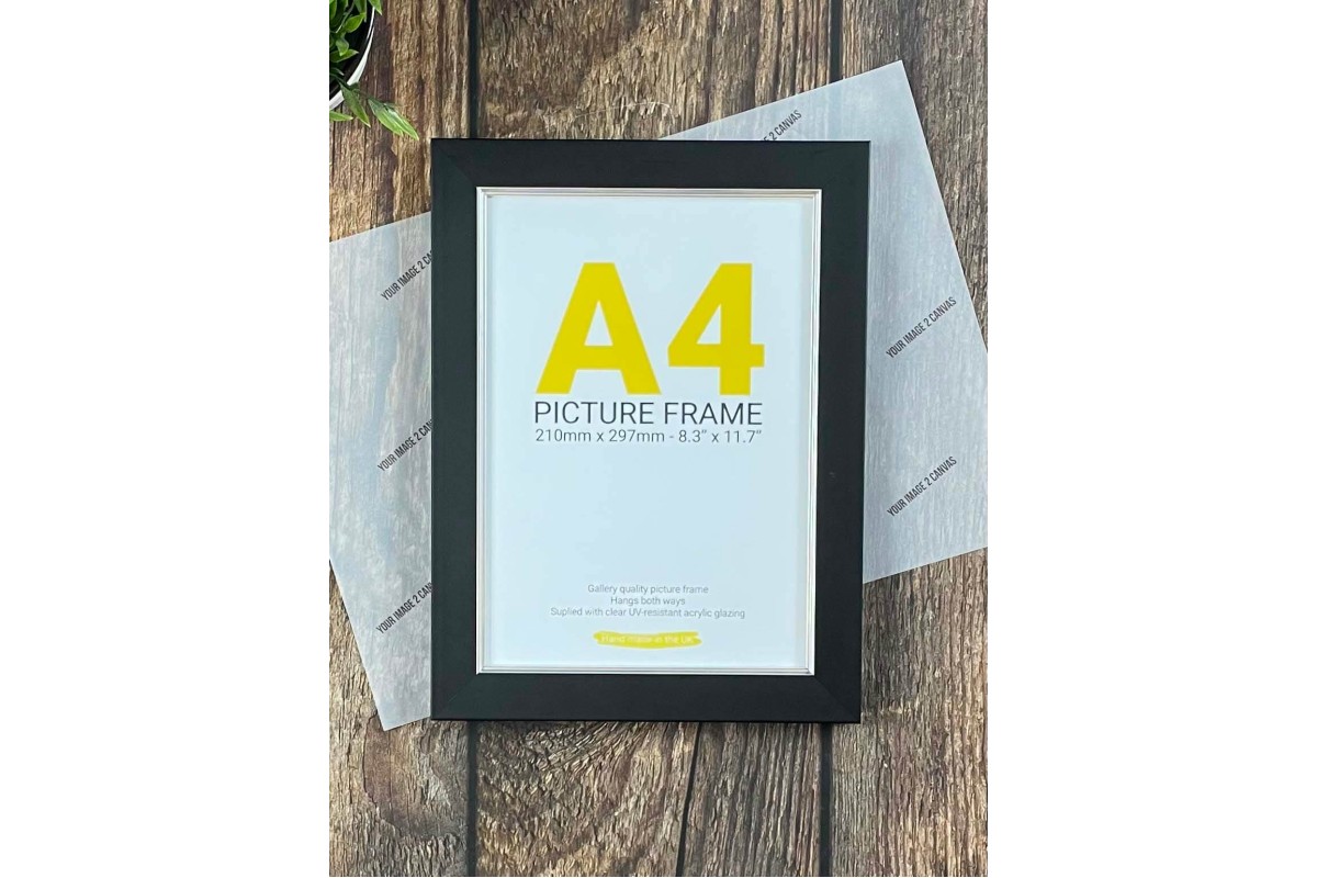 A4 Black and Silver Frame