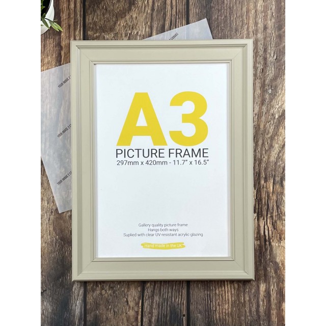 A3 Cream Picture Frame