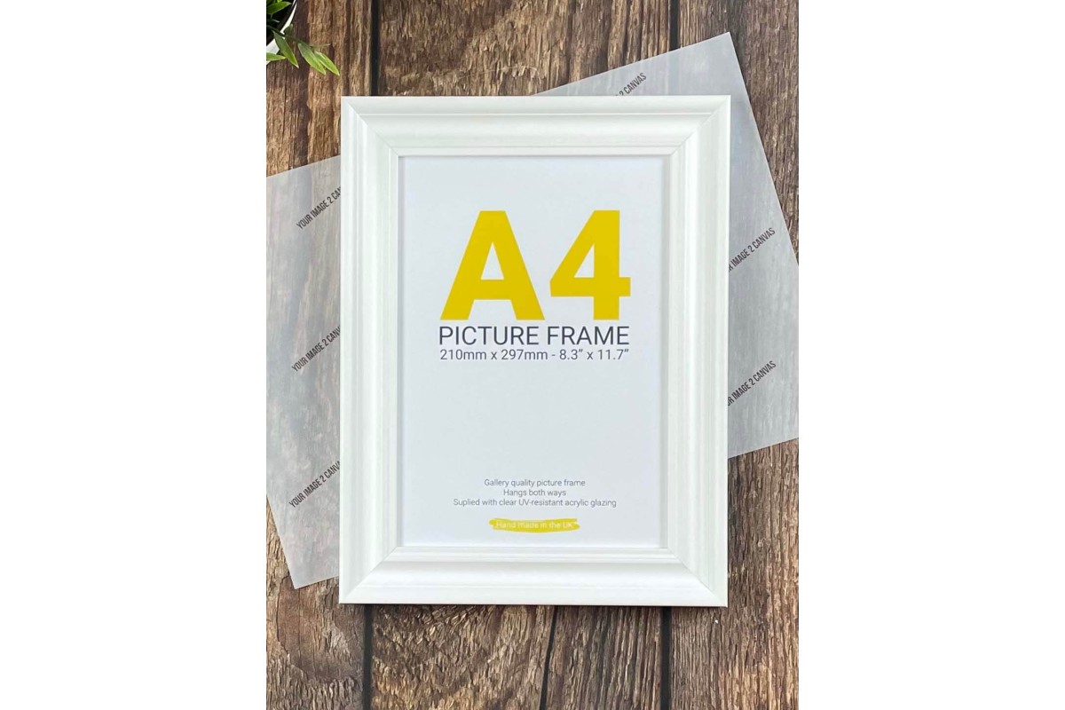 A4 White Grain Photo Frame A4 White Grain Photo Frame