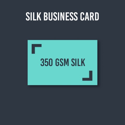 350gsm Silk Business Cards