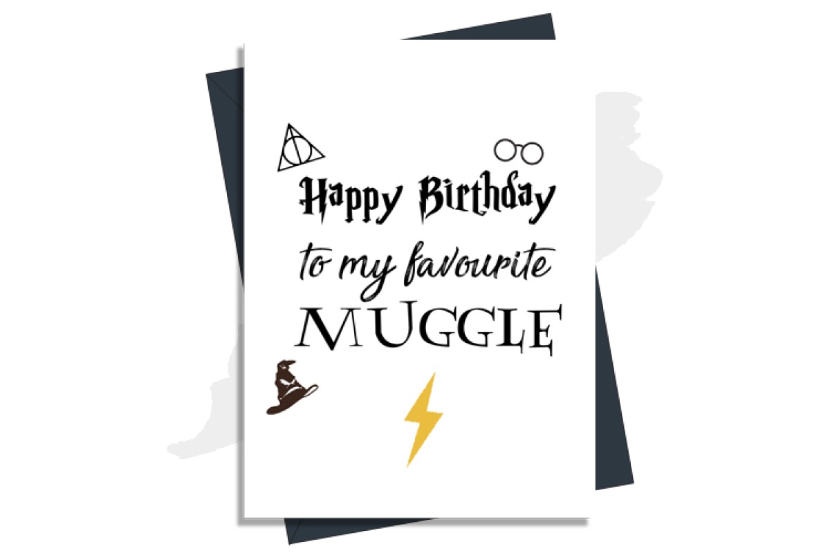 Happy Birthday Card - To My Favorite Muggle