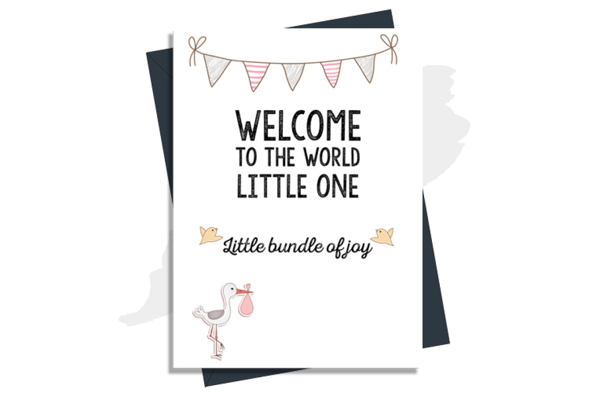 New Baby - Welcome To The World Pink