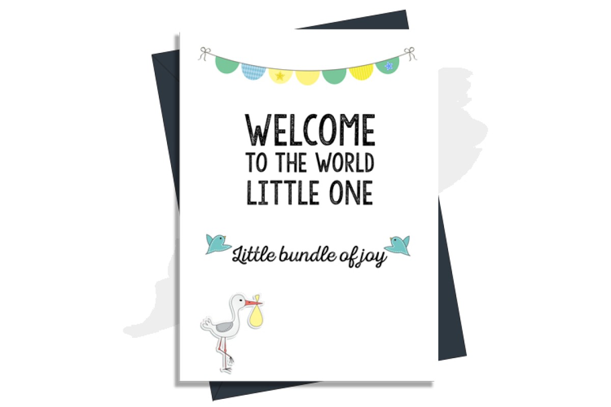 New Baby - Welcome To The World Yellow