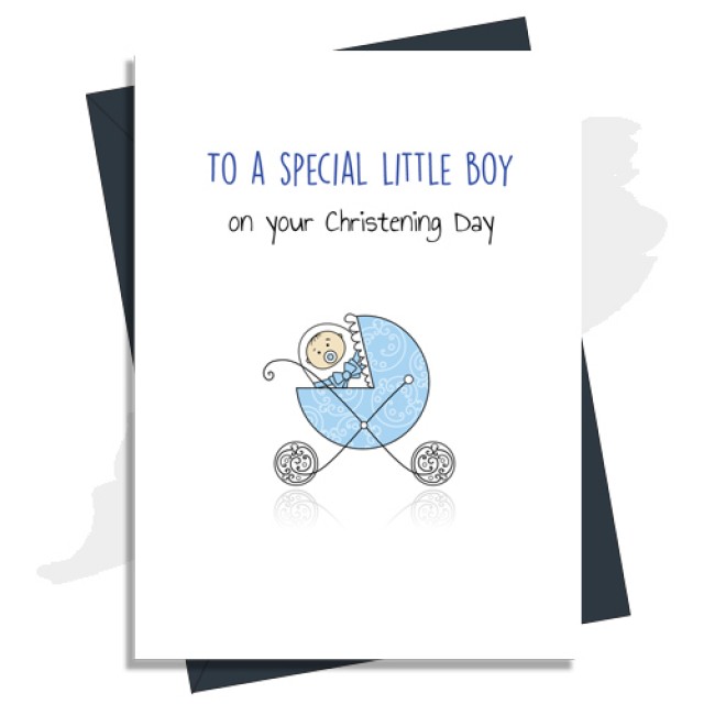 Christening Card - Special Little Boy