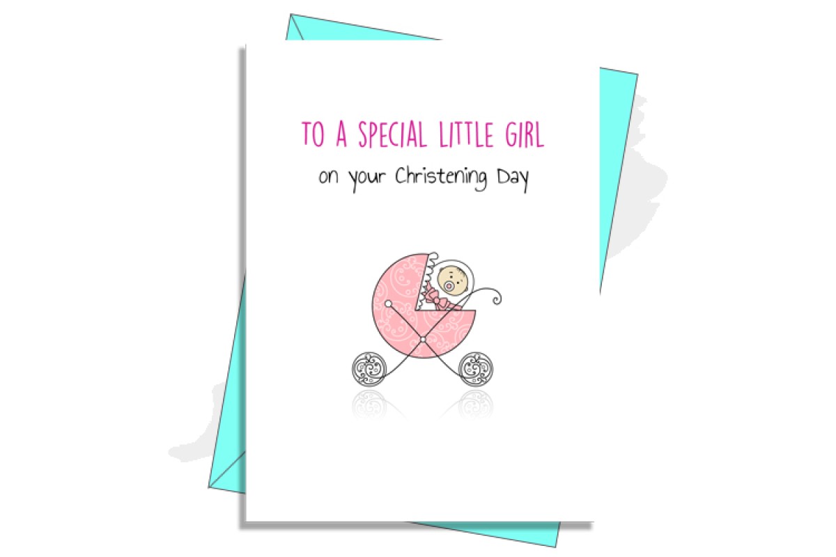 Christening Card - Special Little Girl