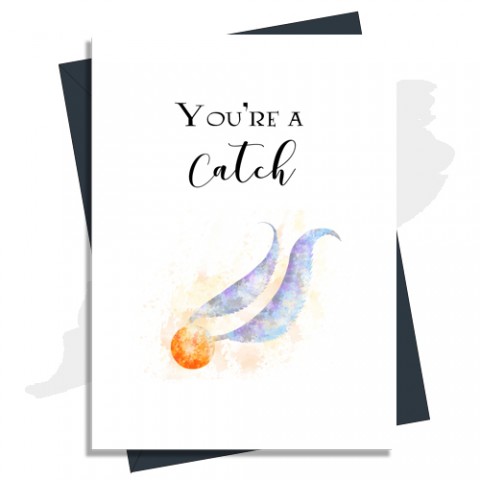 Anniversary Card 'You're A Catch' Harry Potter Inspired