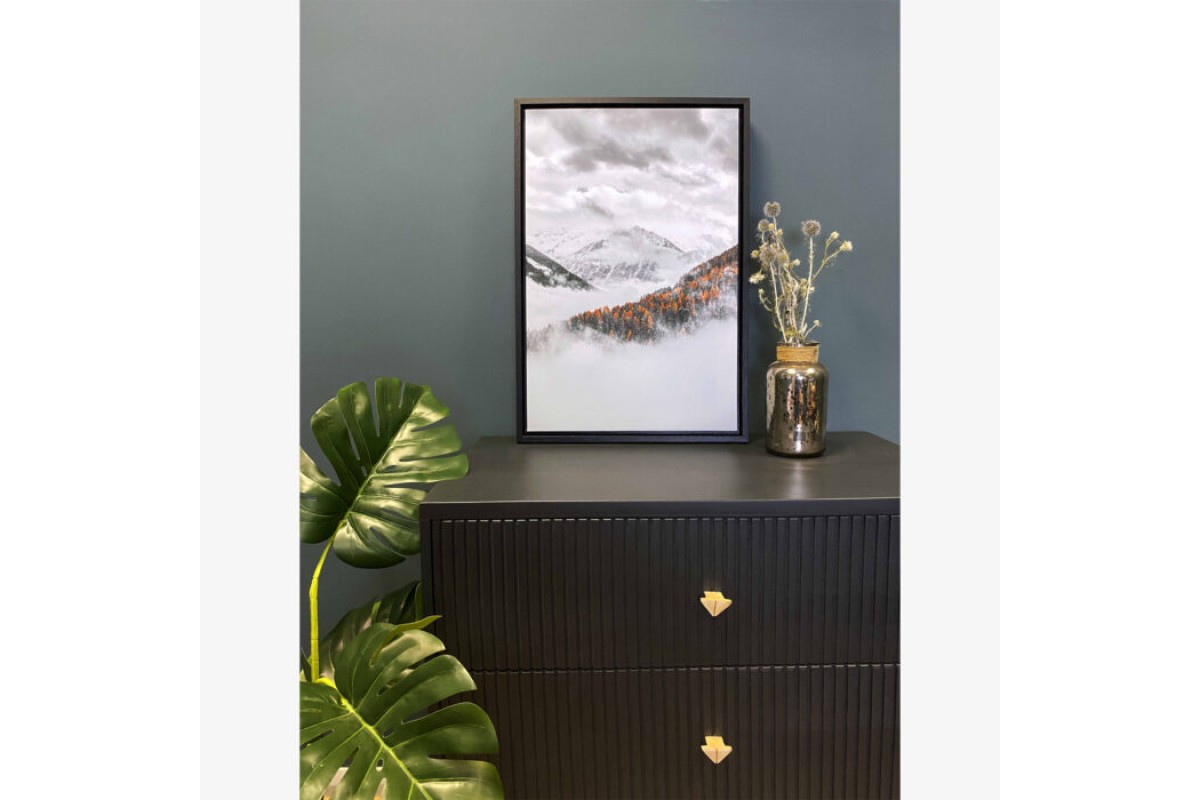 Frosty Mountains Box Frame Canvas