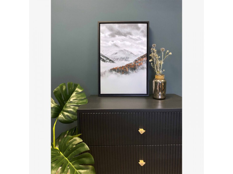 What are floater framed canvas prints?