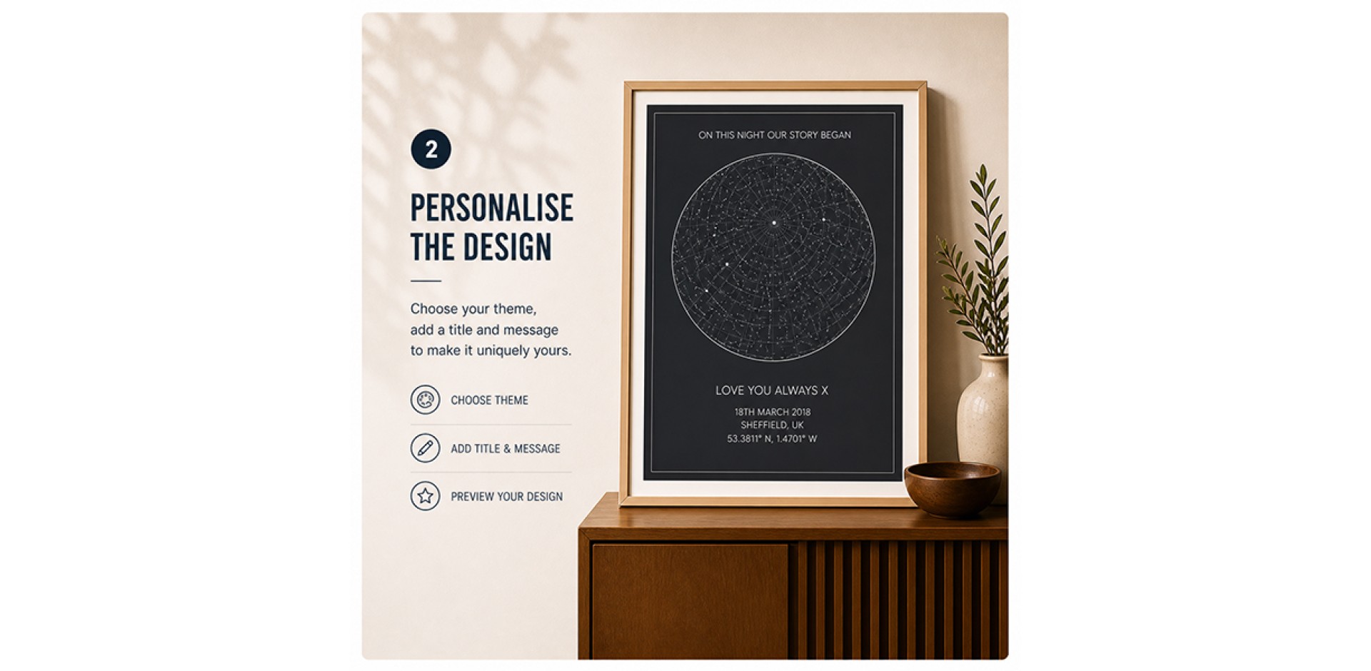Personalised Star Map