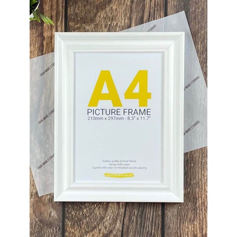 A4 White Poster Frame
