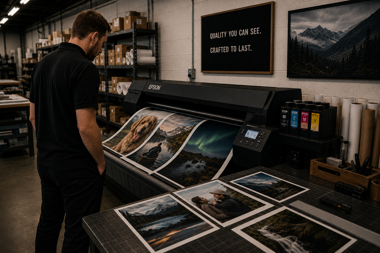 Print quality checking station