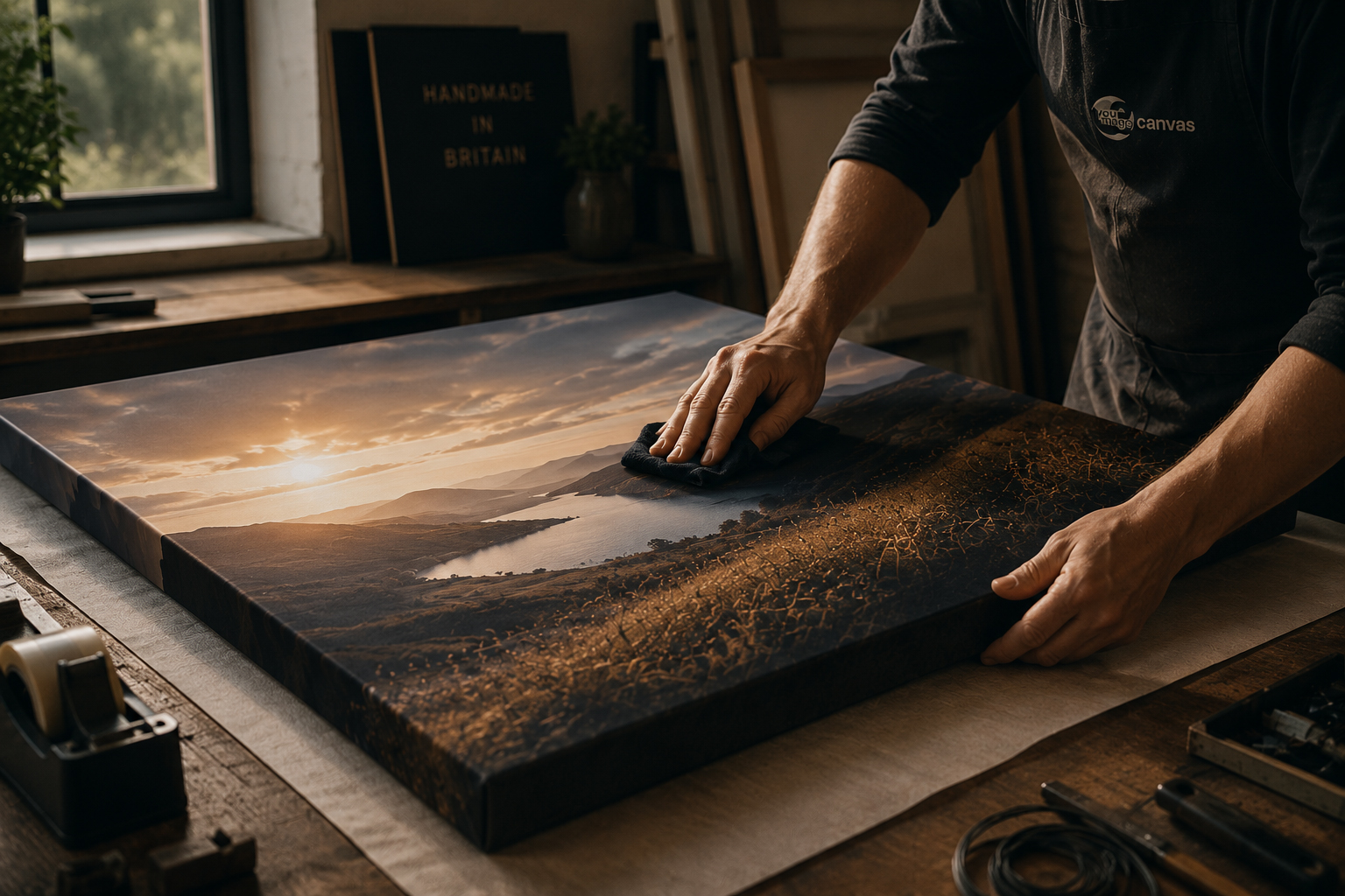 Handmade canvas prints in Britain