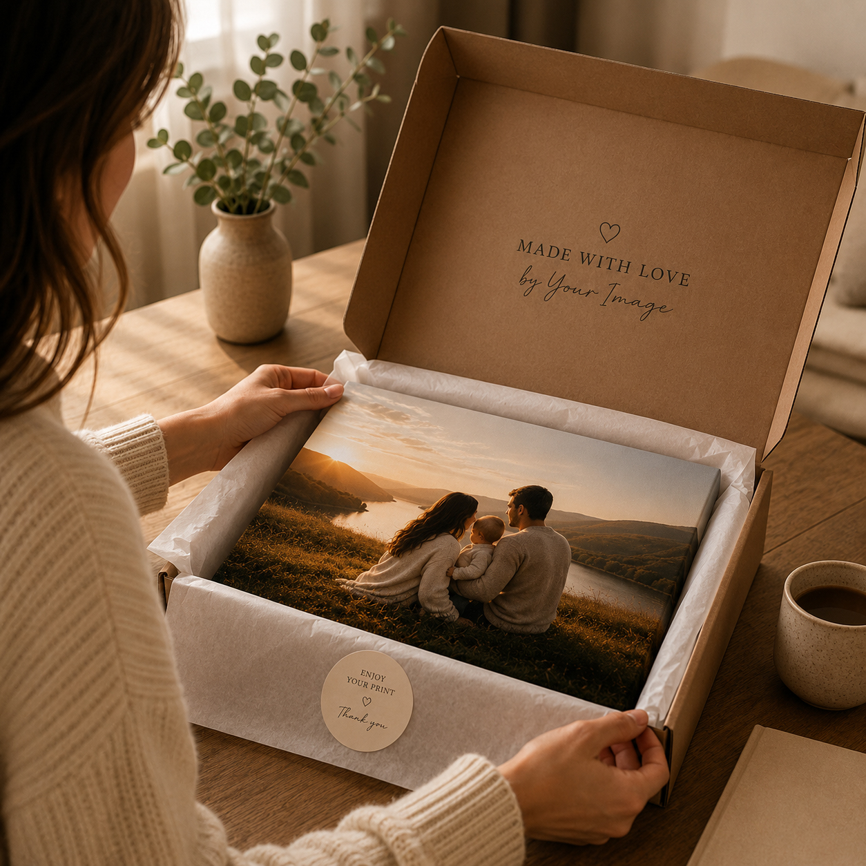 Receive your handmade canvas