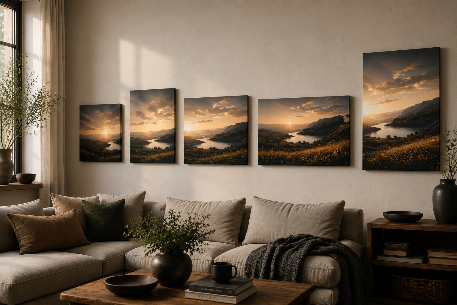 Canvas print size options