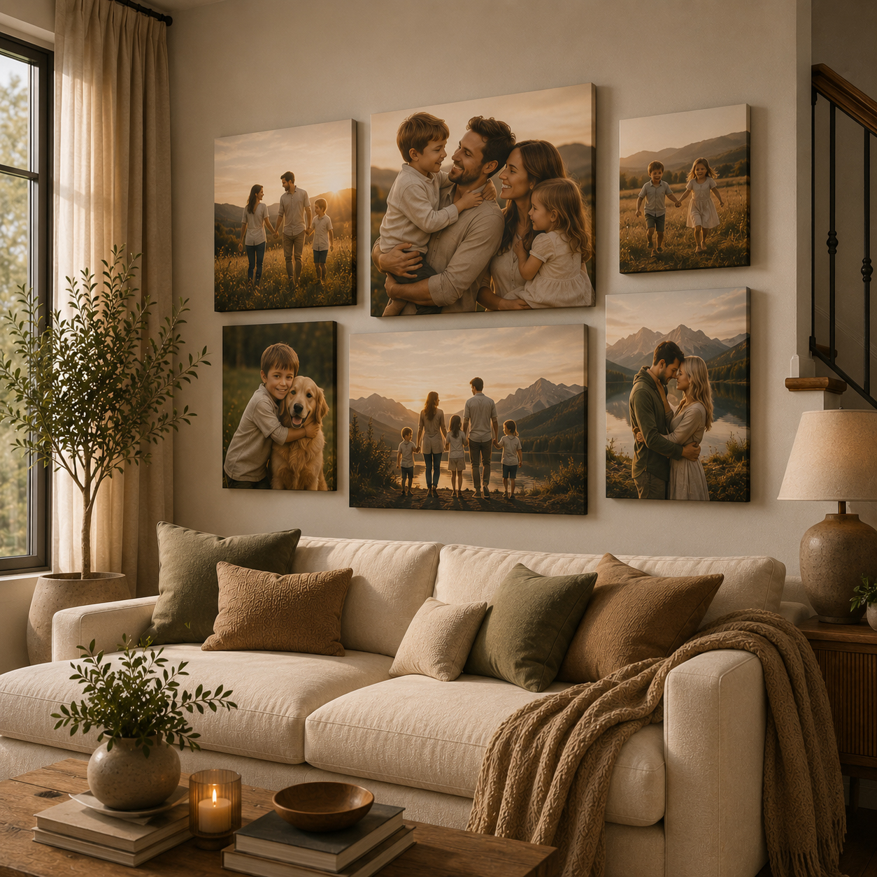 Gallery wall canvas prints