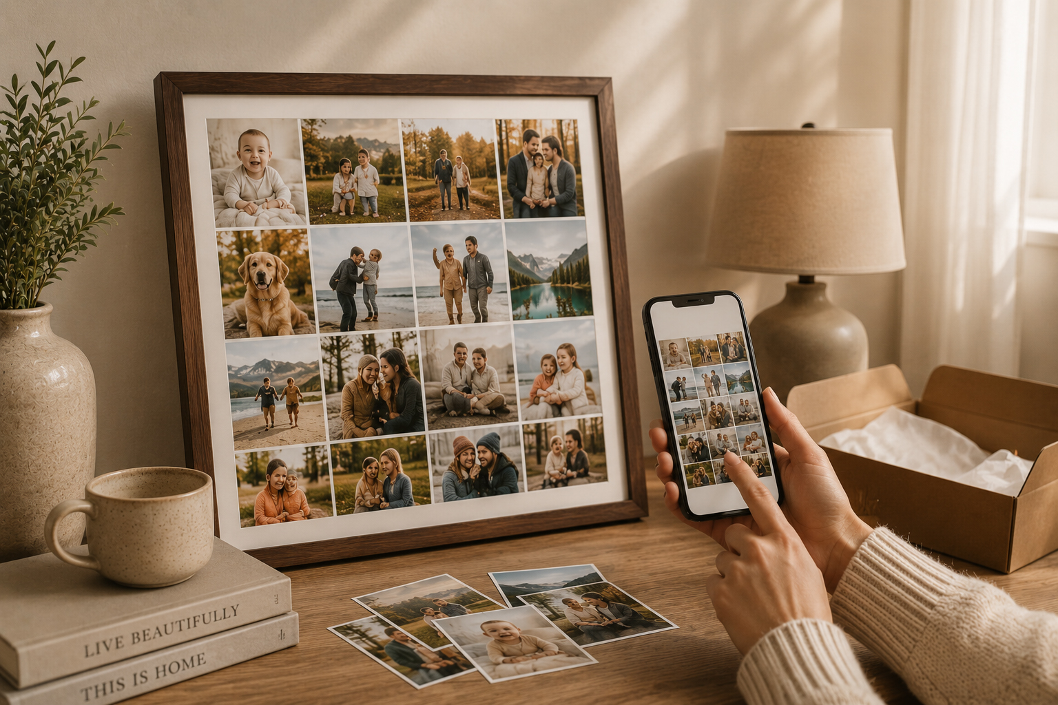 Creating a personalised collage print