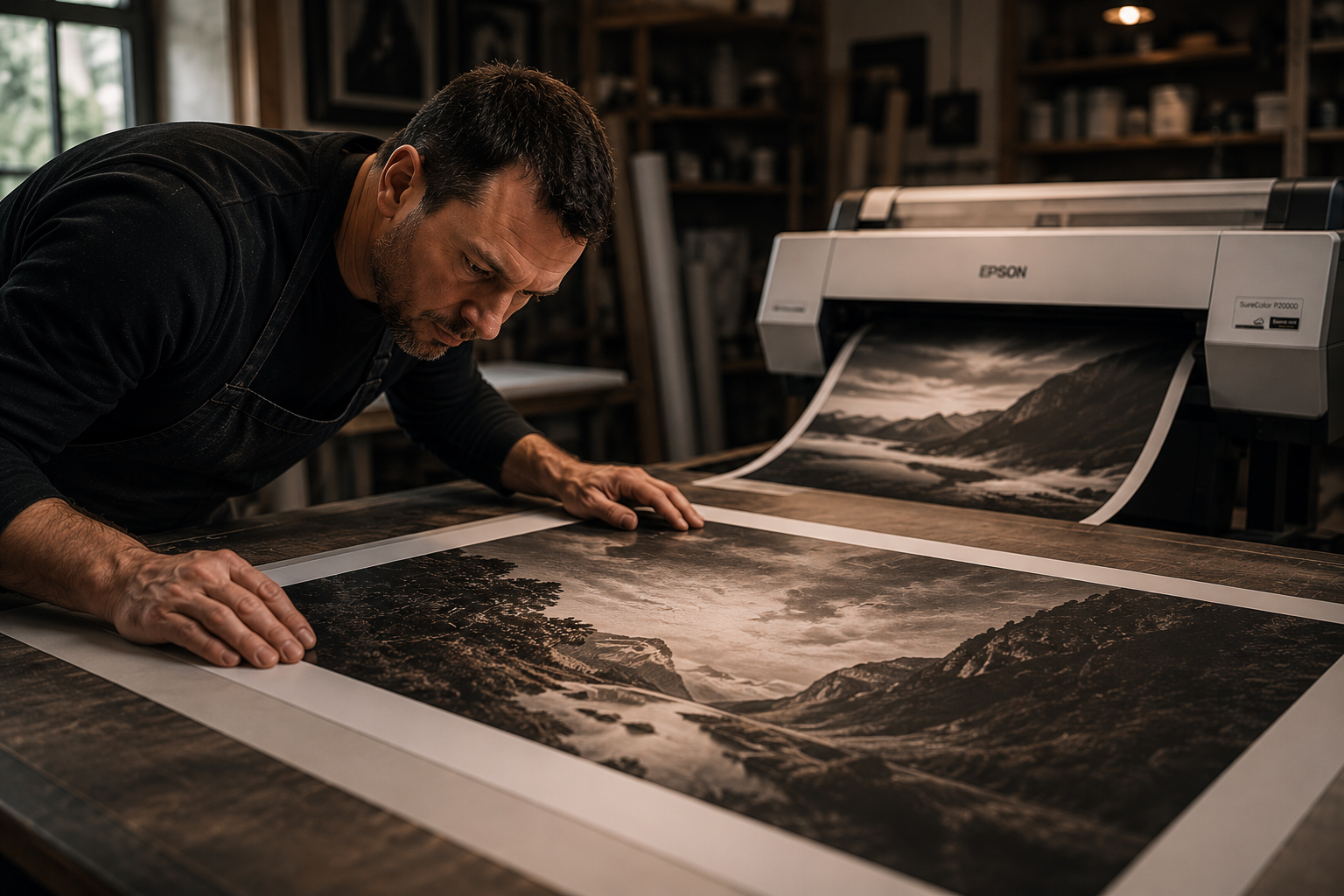Professional print quality control using Epson SureColor P20000 printer
