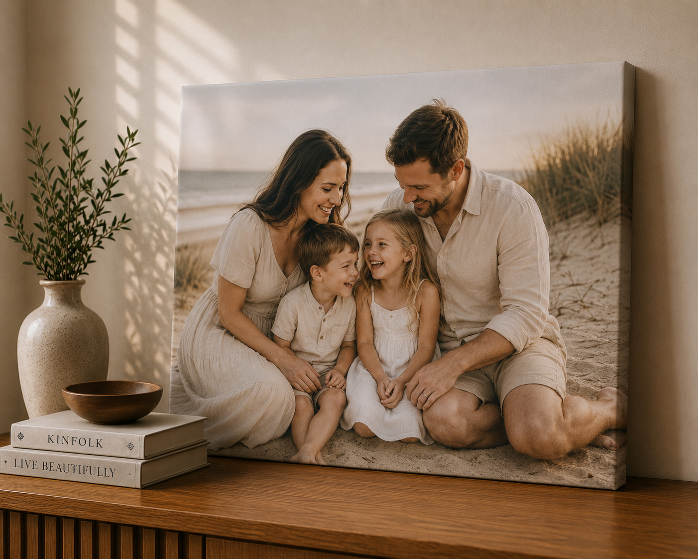 Family photo canvas prints