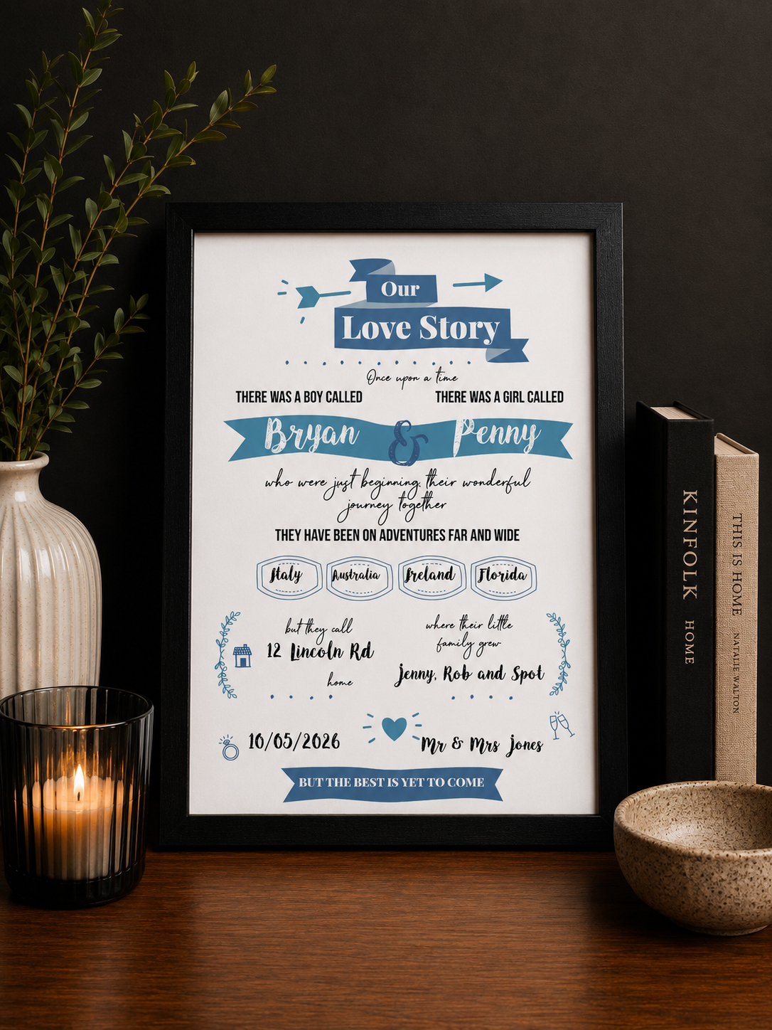 Love Story Word Art