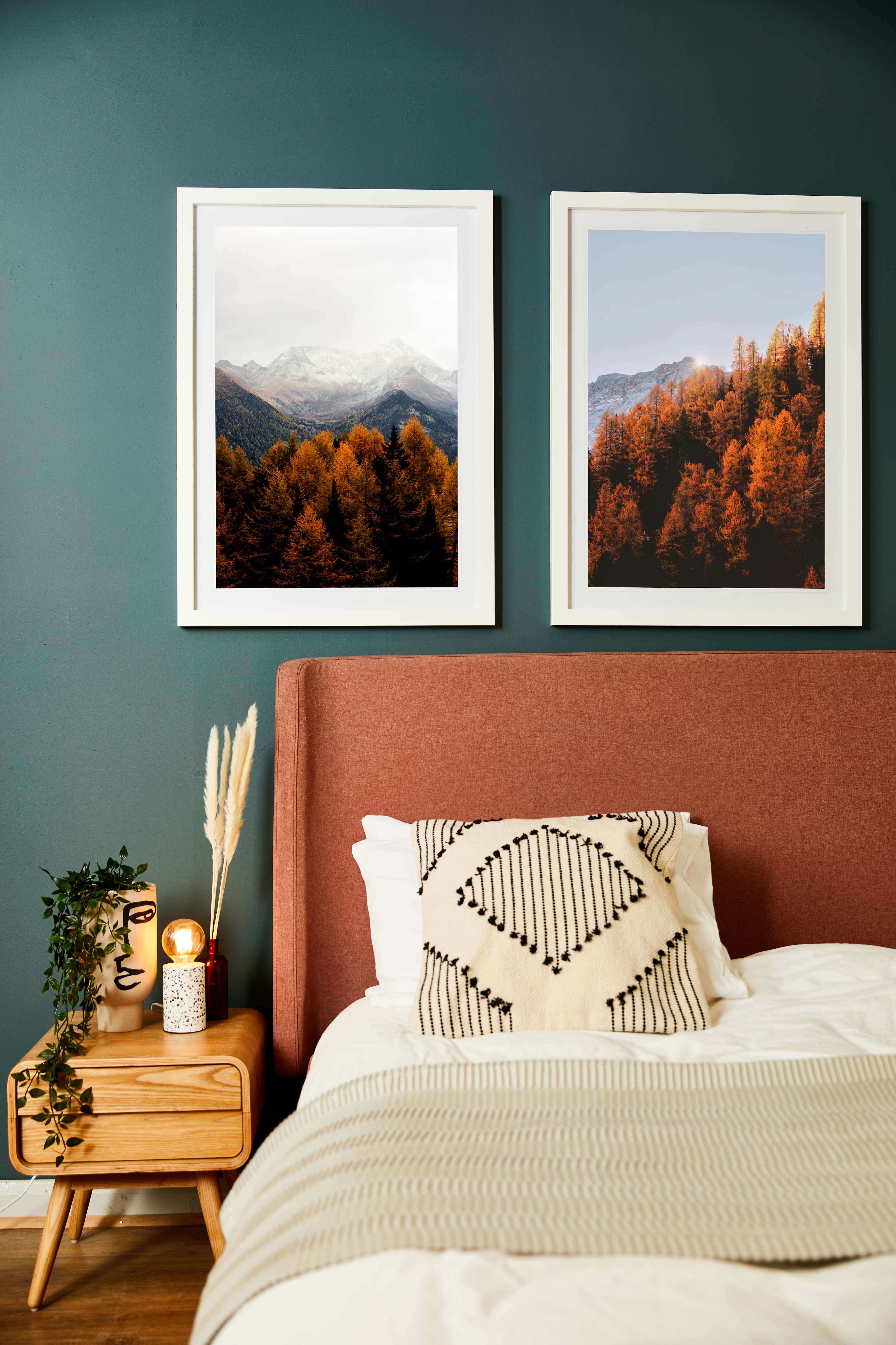Home decor updated with the use of canvas prints and framed photos