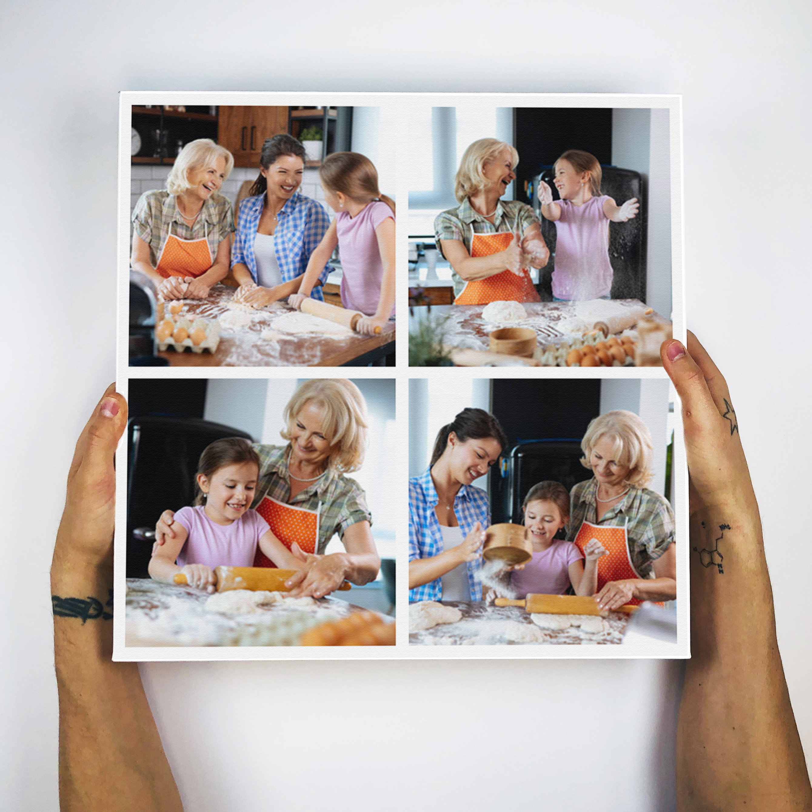 Display your favourite family memories with a personalised collage print to create a thoughtful gift for grandparents and loved ones