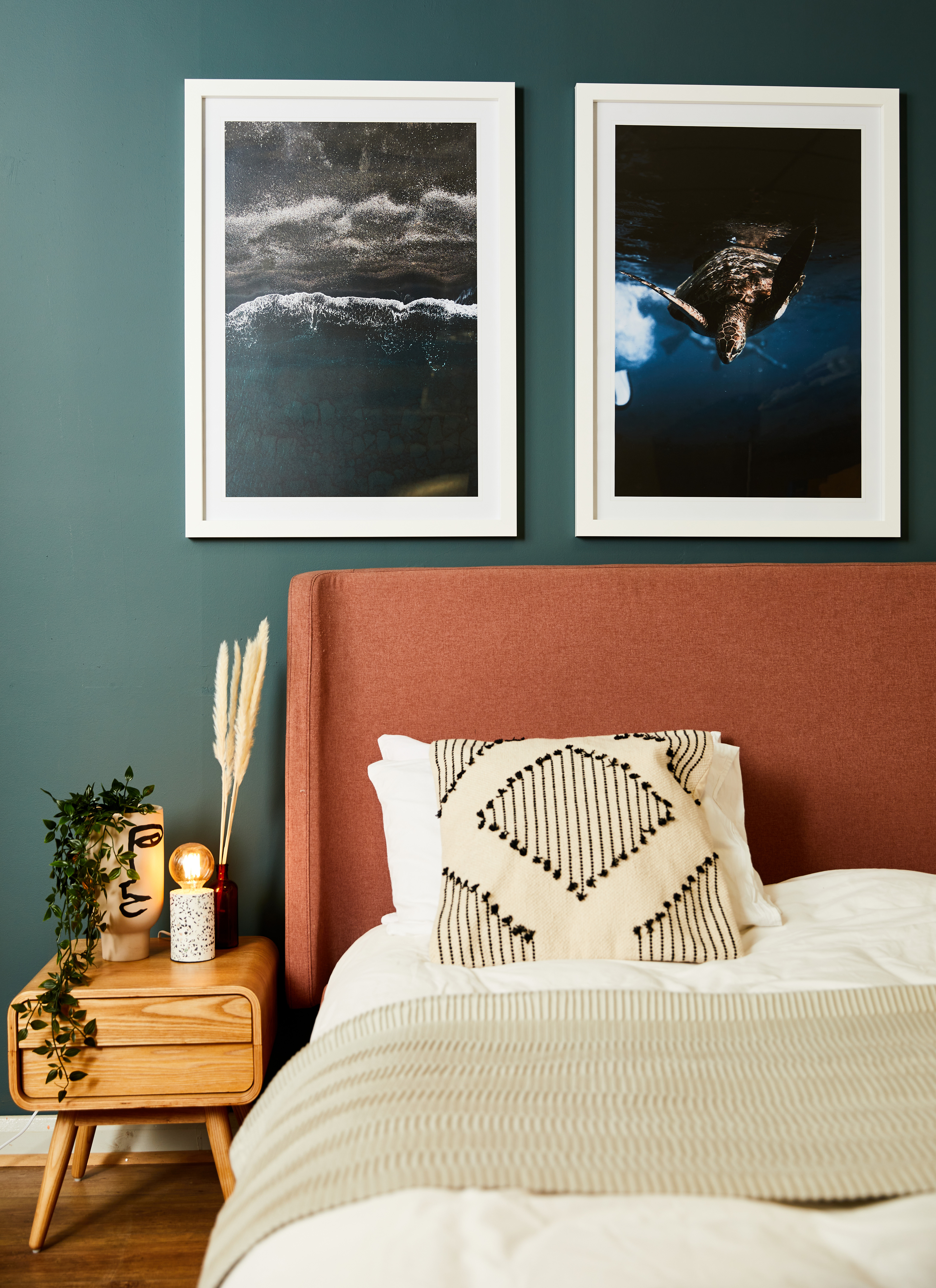 Create beautiful large personalised photo prints using your favourite photos to display in your bedroom 