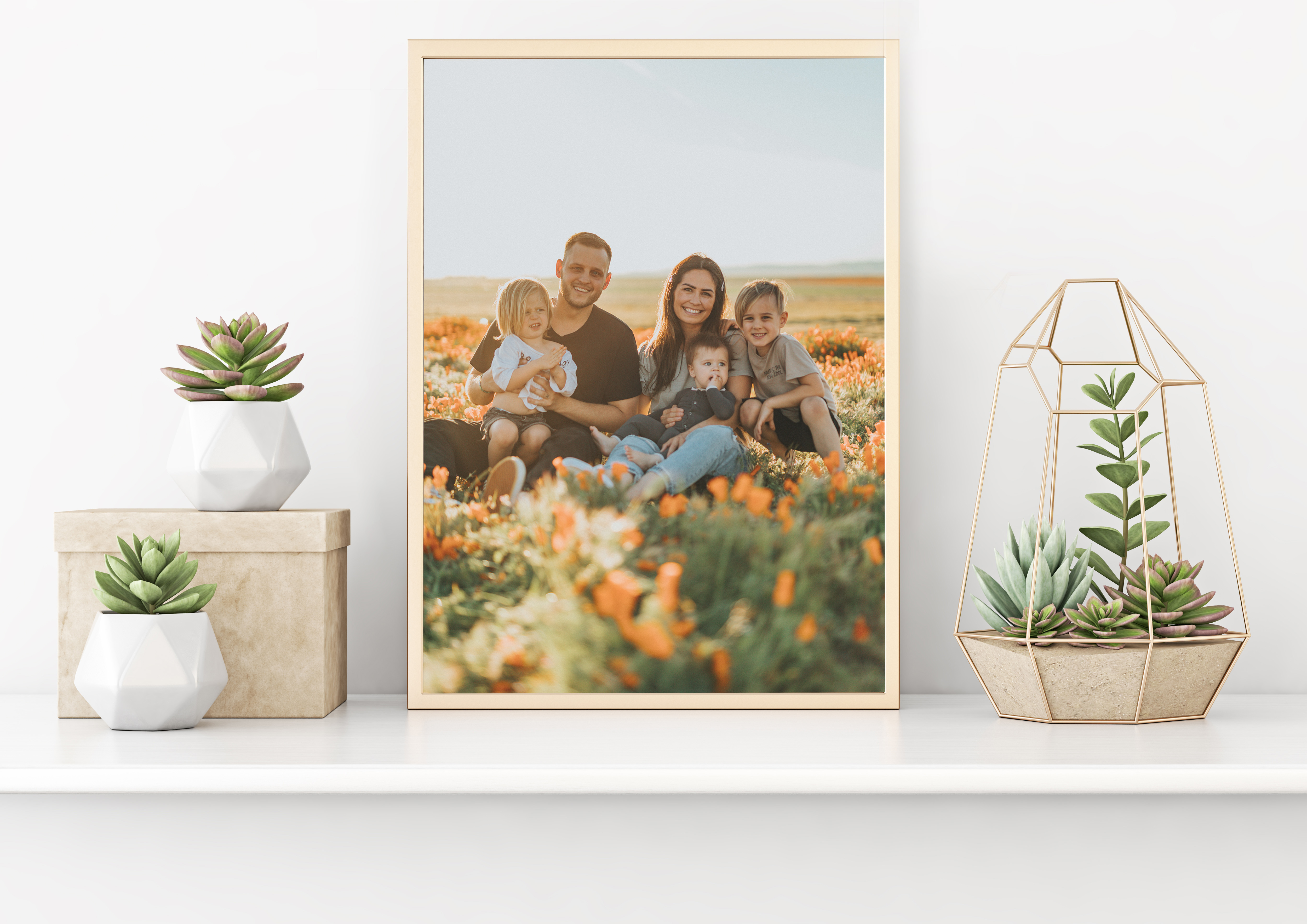 Print your best family photos and memories onto canvas, poster or even frame them inside of our quality custom picture frames made in yorkshire