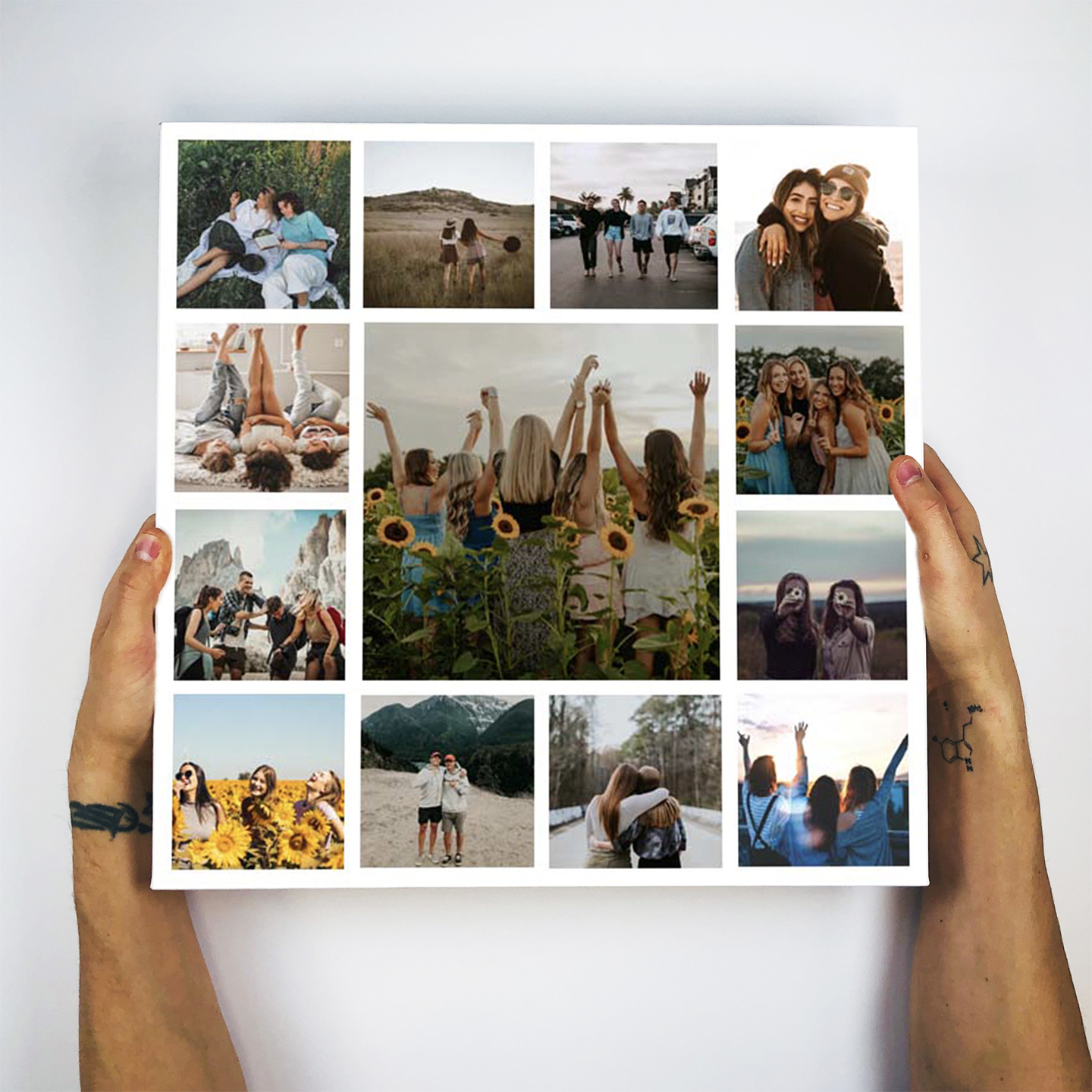 Create your own personalised birthday gift with our custom collage prints so that your loved one can always remember the special moments you both shared in one place with free next day delivery UK. Choose from a huge range of collage templates and display on canvas, poster or frame it!