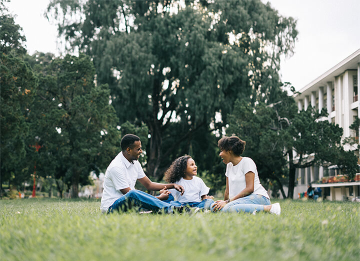 Photos outside lead to the best family photos as the lighting is brilliant