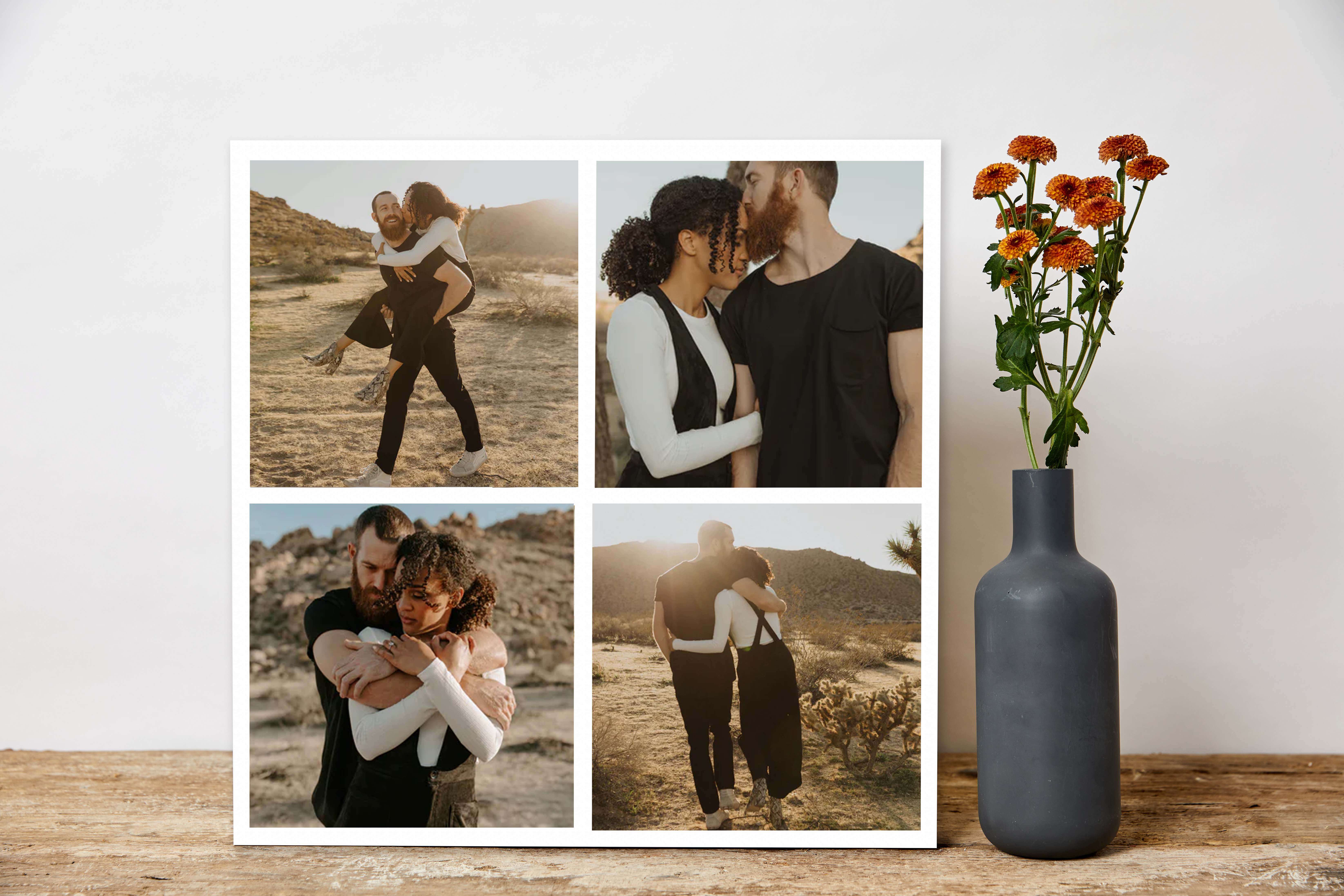 design the perfect gift for your loved one this valentines day be creating them a personalised collage print of your favourite photos together for an affordable price with free next day dleivery uk
