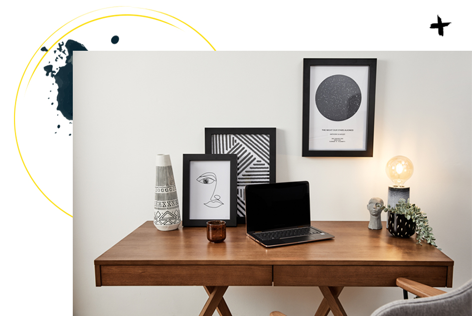 Framed photos for your home office