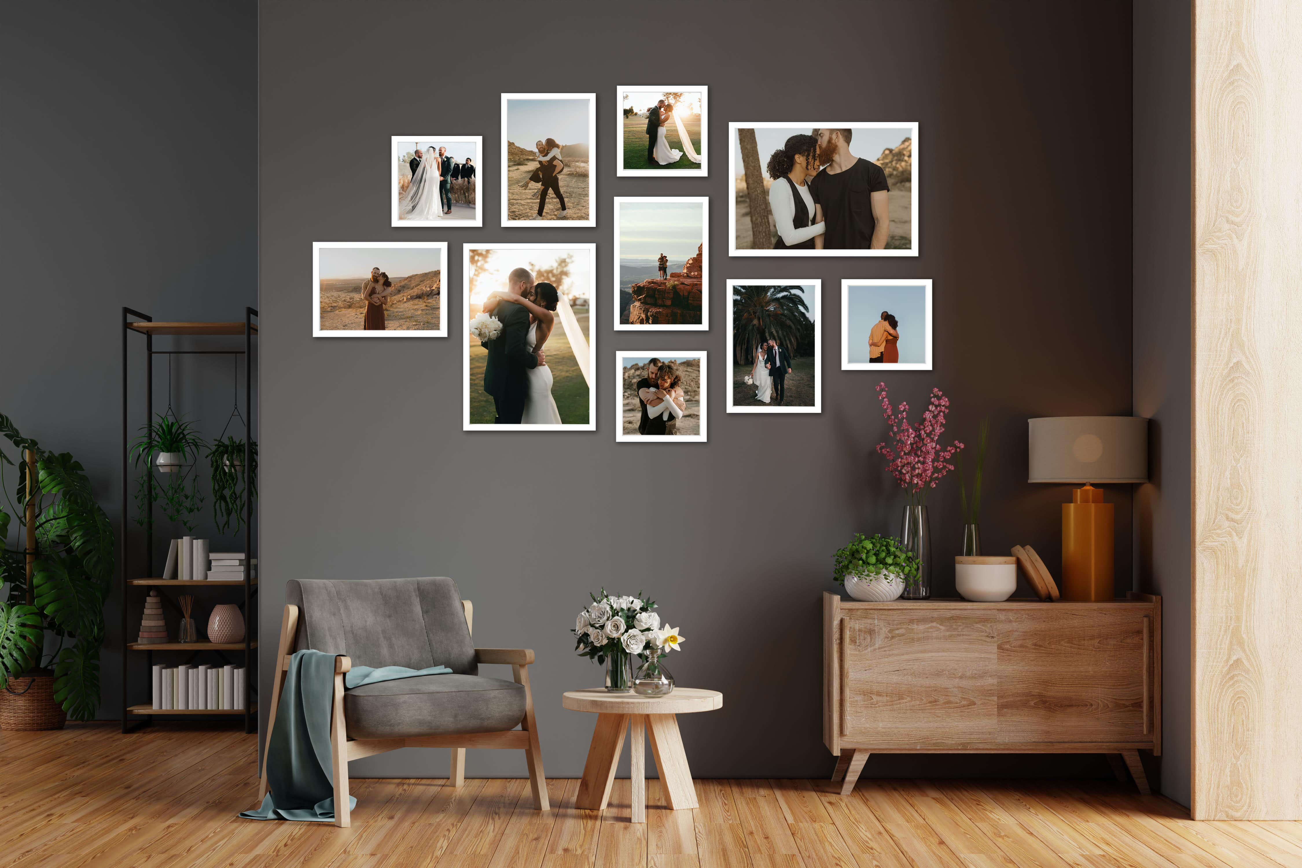 Frame gallery wall set for a gift for hard to buy for man